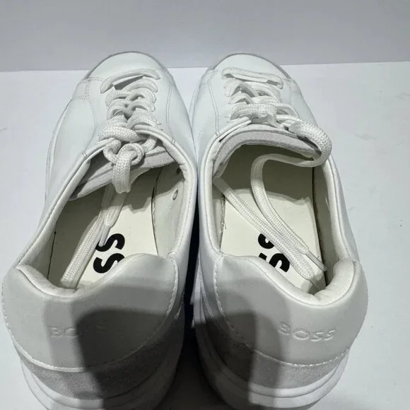 BOSS Men's Colyn Derby Sneakers White Size EU45 M US12